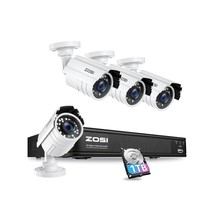 H.265+ Full 1080P Home Security Camera System Outdoor Indoor, 5Mp-Lite Cctv Dvr  - £217.60 GBP