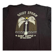 Quiet Storm Surf Supply Duval Street Key West, Florida Black Tshirt Medium Palm - £18.73 GBP