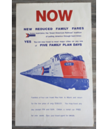 Amtrak Advertising Family Fares / Plan Poster 18&quot; x 29&quot; - £30.31 GBP