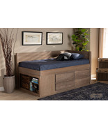 Heino Antique Oak 4-Drawer Twin Size Storage Bed - $18,224.90 MXN