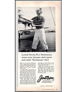 1950s Jantzen Sportswear PRINT AD Lowell North No. 1 Yachtsman &quot;Cable Sh... - €3,27 EUR