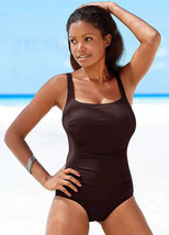LASCANA Sassy Slim Effect Swimsuit in Brown   UK 18 Plus  B Cup   (bp147) - £37.03 GBP