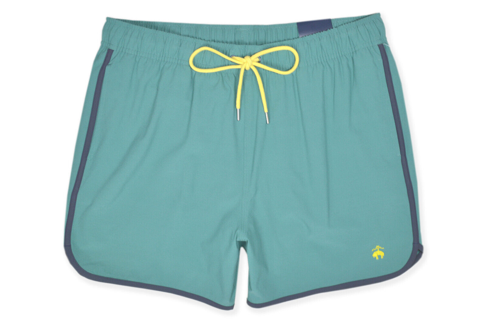 Primary image for Brooks Brothers Green Navy 5" Contrast Pipe Swim Trunk Shorts, XL XLarge 8639-10