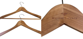 Wellesley Manor Cedar Hangers Set Lot 2 Wood Wooden Premium Quality - $29.19