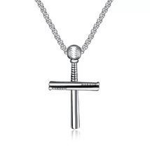 Waterproof Silver Cross Necklace for Men | 316L Stainless Steel | 22" Chain - $39.59