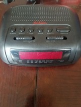 sunbeam radio alarm clock (missing battery cover) no battery cord - $78.09
