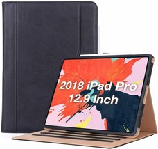 New iPad Pro 12.9 Inch Case 3rd Generation 2018 Model Black - £39.16 GBP