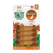 Nylabone Healthy Edibles Wholesome Dog Chews - Bacon Flavor Petite (8 Pack) - £30.53 GBP