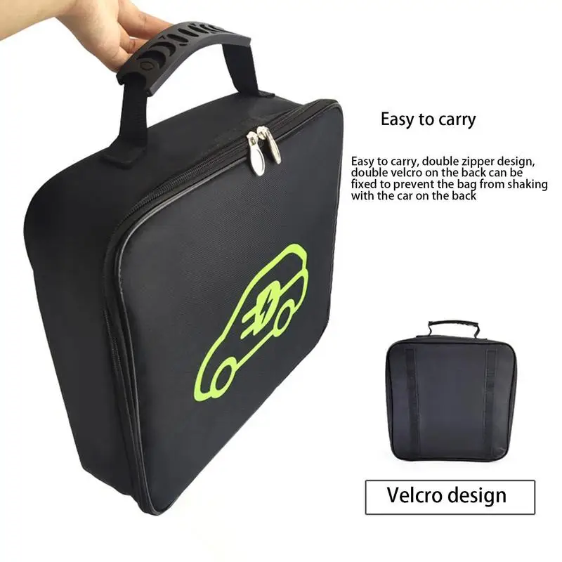 Car Charging Cable Storage Bag Carry Bag For Electric Vehicle Charger Plugs So - £54.64 GBP