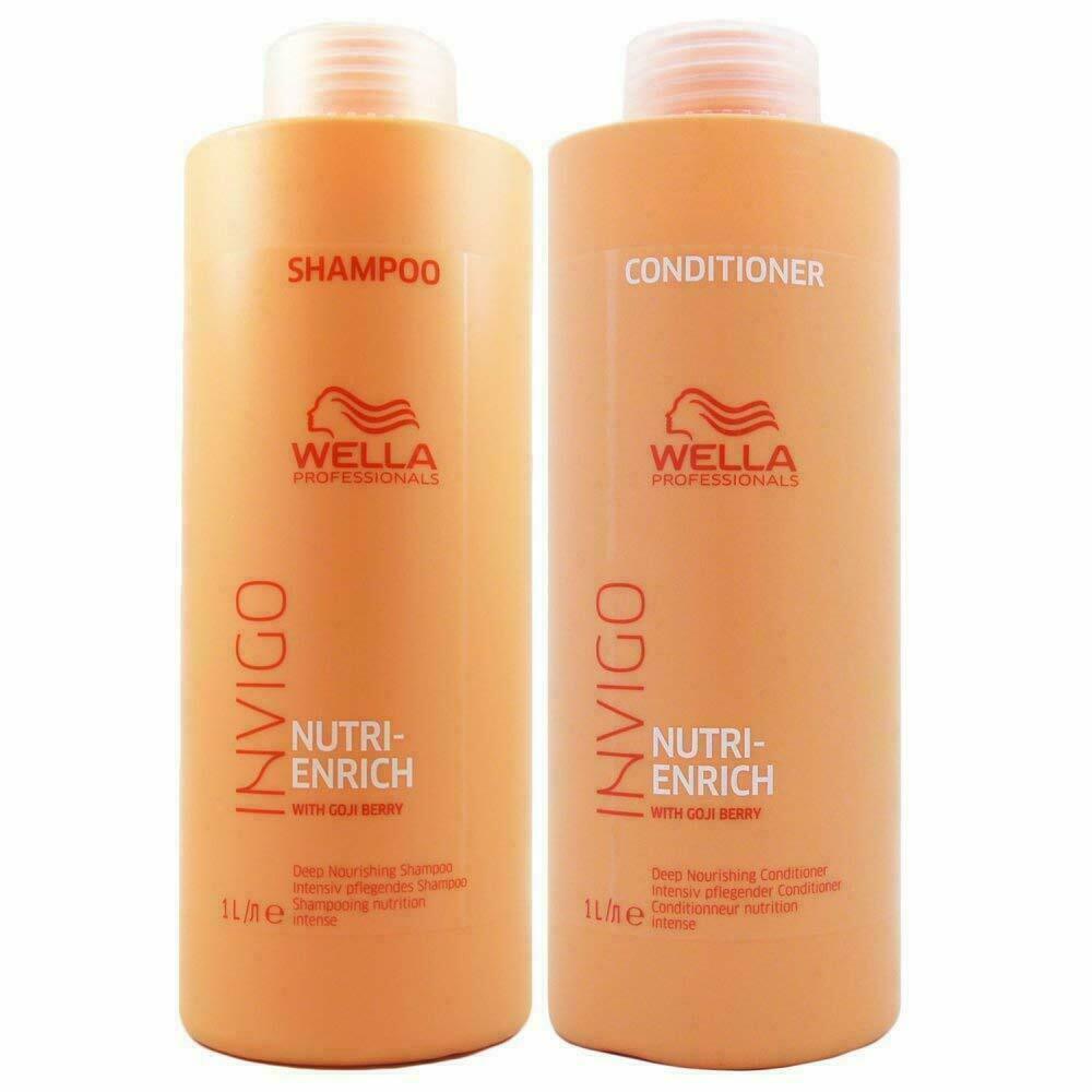 Wella Invigo Nutri Enrich Deep Nourishing Shampoo and Conditioner 33.8 oz Duo - £37.93 GBP