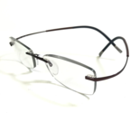 Silhouette Eyeglasses Frames 7581 40 6062 Burgundy Red Icon Collection 4... - $149.38