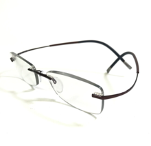 Silhouette Eyeglasses Frames 7581 40 6062 Burgundy Red Icon Collection 48-17-140 - $149.38