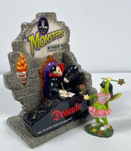 Dept 56 Autographs with Dracula #799977 Snow Village Halloween 2 Pieces Retired - £20.66 GBP
