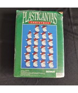 Vintage Bernat Plasticanvas SANTA&#39;S PORTRAIT Kit for 22 Christmas Orname... - $13.49 CAD