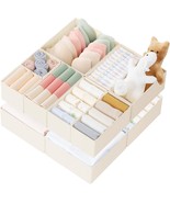 Criusia Drawer Organizer Clothes, 10 Pack Dresser Organizer For Baby, Beige - €31,04 EUR