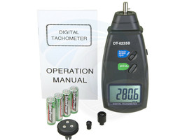 DT6235B Digital Photo Contact Tachometer RPM Meter Surface Speed Meter - £27.36 GBP