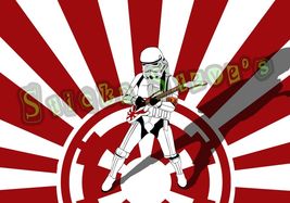 Star Wars Storm Trooper Flag Vinyl Sticker Decal Super Cool Play Air Guitar - $34.42