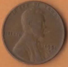 1951 D Lincoln Wheat Penny- Circulated - Moderate Wear - £5.40 GBP