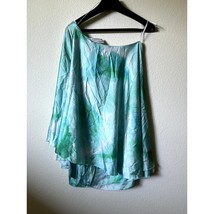 NWT Aidan Aidan Mattox Aqua Ombre One Shoulder Dress 12 - $66.00