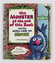 VINTAGE 1982 Sesame Street Grover Monster at the End of this Book - £11.69 GBP