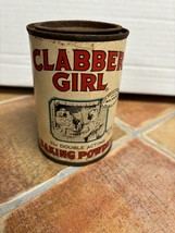 Vintage Clabber Girl Baking Powder Can 10 oz - £7.87 GBP