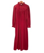Gilligan O&#39;Malley Velour Robe Housecoat Rose Pink 12 14 Made In USA Ruff... - $498.22 MXN