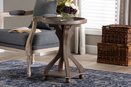 Fleur Antique Brown Wood End Table - $127.00
