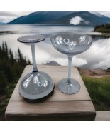 Luster Blue Round Stem Martini Glasses Nordstrom Poland - $370.49 MXN