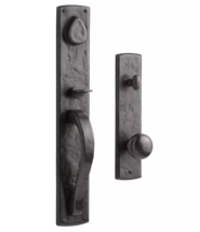 New Ellis Solid Dark Bronze Entrance Door Set with Round Knob Handle, by... - $264.95