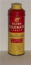 Old Glide Athlete&#39;s Foot Powder Walgreen Tin Litho Can Pharmacy Drugstore Fungus - £23.05 GBP