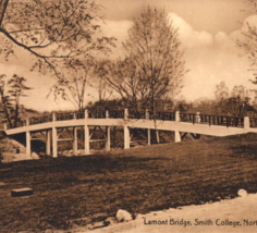 Lamont Bridge Smith College Northampton Massachusetts Postcard Vintage - £8.23 GBP