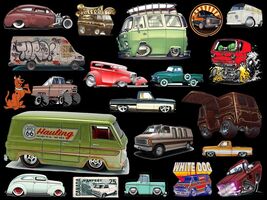 Vanfest  Retro Vans Trucks VW C-10 Van life 21 Pack C X 4 Pack - $35.59