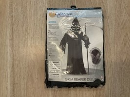 NEW Halloween Grim reaper deluxe Costume Child size M (8-10) - £23.54 GBP