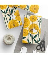 Cheerful Dandelion Bursts Premium Eco Friendly Decorative Gift Wrapping ... - $19.80+