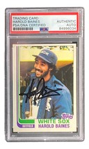 Harold Baines Signed Chicago White Sox 1982 Topps #684 Trading Card PSA/DNA - £53.41 GBP