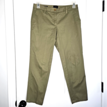 Talbots Relaxed Chino Ankle Pants 4P Womens Petite Green Mid-Rise 27&quot; In... - $32.27 CAD