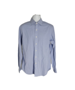 Ralph Lauren Button Up Collard Shirt ~ Sz 16 34/35 ~ Blue ~ Long Sleeve - £17.64 GBP