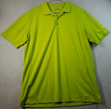 Nike Golf Polo Shirt Mens Size Large Green Polyester Short Sleeve Logo Collared - £12.99 GBP