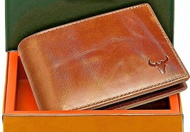 High Quality Leather Wallet for Men (Brown) - £22.00 GBP