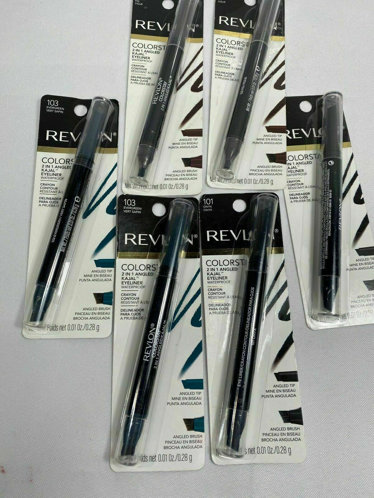 Primary image for Revlon ColorStay 2-in-1 Angled Kajal Waterproof Eyeliner CHOOSE YOUR COLOR