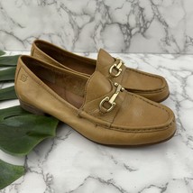 Born Womens Penny Loafer Flats Size 9 Brown Leather Horse Bit Trim Slip On - $35.63