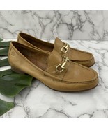 Born Womens Penny Loafer Flats Size 9 Brown Leather Horse Bit Trim Slip On - $48.73 CAD