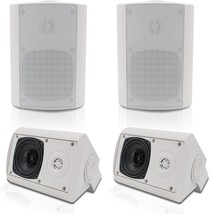 The Herdio Outdoor Speakers Wired Waterproof, 4 Inch 2-Way 400W Wall Mounted - £133.50 GBP