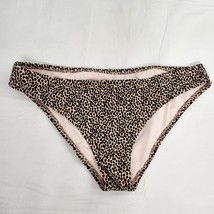 Leopard Prints Bikini Bottoms Tan And Black Animal Style Women&#39;s Large - £9.62 GBP