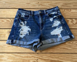 American eagle Women’s Mom denim shorts size 4 Blue Sf22 - £13.15 GBP