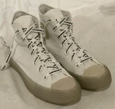 Converse CTAS Hi Core Unisex Size M-6/W-8 White Lace Up Clear Sole Shoes... - £31.10 GBP