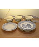 7 Shakespeare Country Blue Dshes by Homer Laughlin Stratwood Collection - €63,71 EUR