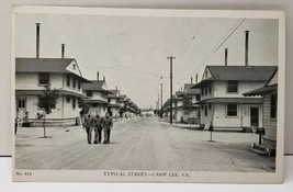 Camp Lee Virginia TYPICAL STREET Photo 1942 1942 to Baltimore Postcard D17 - $14.95