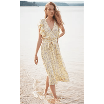 1. State Honeysuckle Flounce Sleeve Wrap Dress, Size 8 - £43.80 GBP