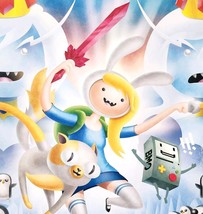 2014 Adventure Time Cartoon Poster Fionna &amp; Cake Steve Conley 16 x 11&quot; D... - $557.00 MXN